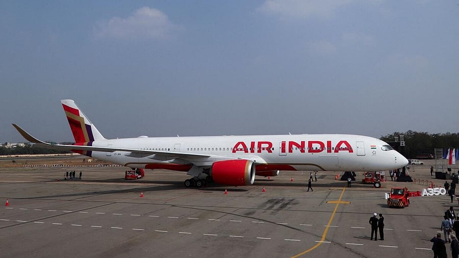 <div class="paragraphs"><p>An Air India Airbus A350</p></div>
