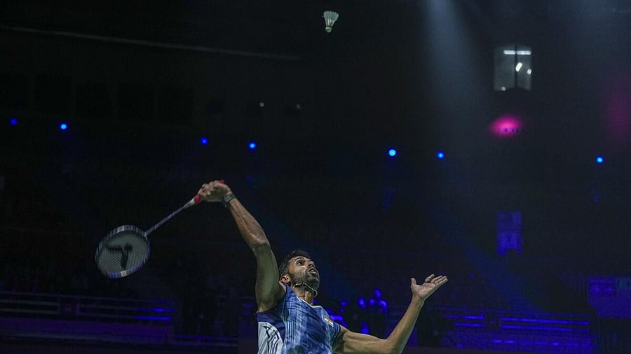 <div class="paragraphs"><p>India's H.S. Prannoy serves to Singapore's Loh Kean Yew during the men's singles round of 16 match at the India Open 2026 badminton tournament, in New Delhi, Thursday, Jan. 15, 2026.</p></div>
