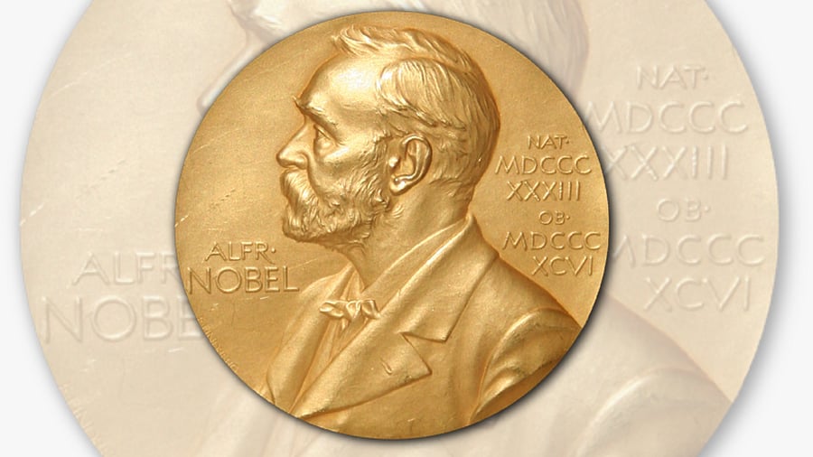 <div class="paragraphs"><p>Since the 1980s, the Nobel medal has been made with 18-karat recycled gold, according to the Nobel Committee.</p></div>