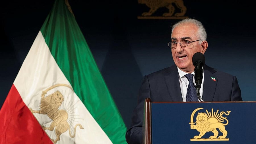 <div class="paragraphs"><p>Reza Pahlavi, the son of Iran's last shah and an Iranian opposition figure, speaks during a press conference in Washington, DC, US.</p></div>