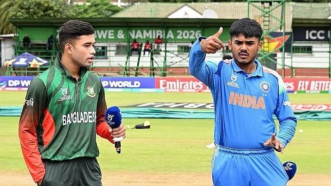 <div class="paragraphs"><p>Ayush Mhatre and Zawad Abrar refused to shake hands at the toss.&nbsp;</p></div>