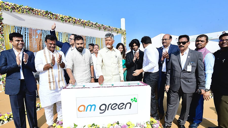 <div class="paragraphs"><p>Stone laid for India's first mega Green Ammonia Plant in Andhra Pradesh's Kakinada</p></div>