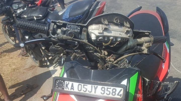 The scooter which was involved in the crash.