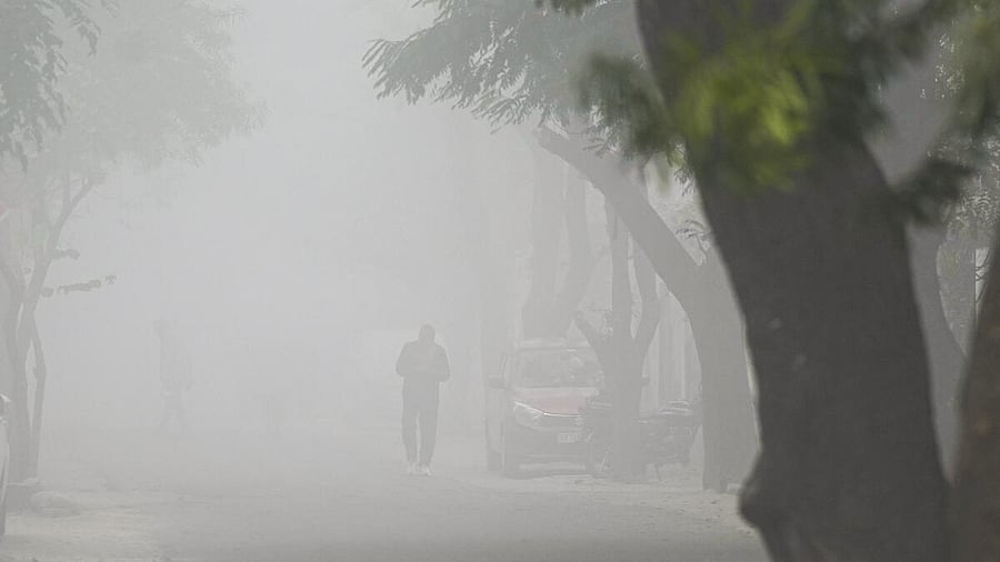 <div class="paragraphs"><p>A person walks through dense fog on a winter morning, in Uttar Pradesh.</p></div>