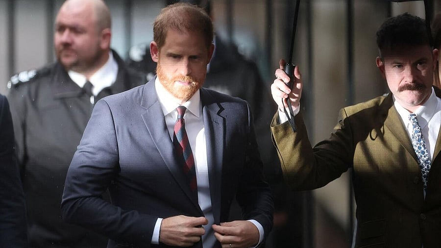 <div class="paragraphs"><p>Britain's Prince Harry arrives during the first week of a nine-week trial lawsuit against Associated Newspapers, publisher of the Daily Mail, which Britain's Prince Harry and others are suing over allegations of privacy breaches dating back 30 years, at the High Court in London, Britain.</p></div>