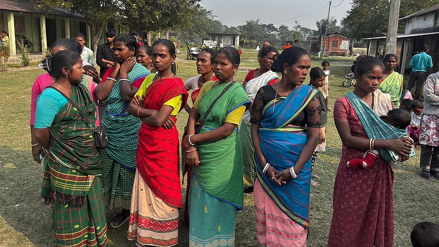 <div class="paragraphs"><p>Villagers in a camp in Kokrajhar district. </p></div>