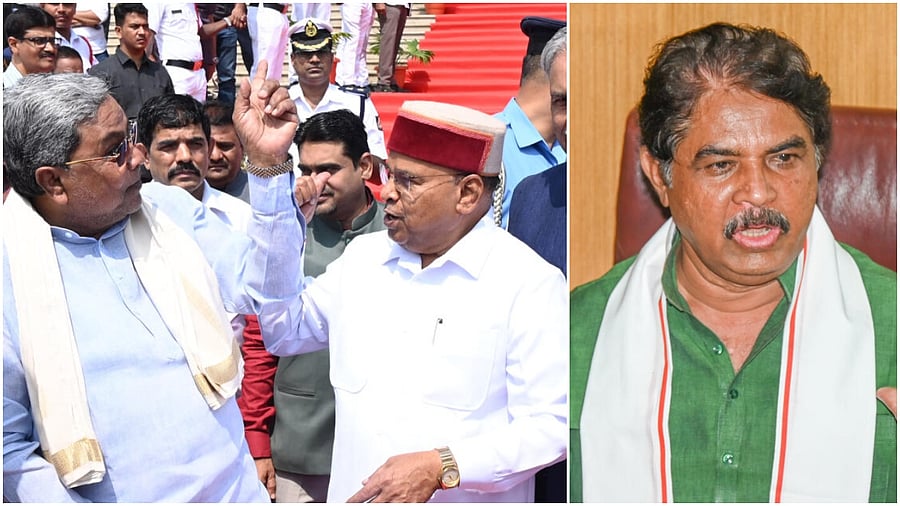 <div class="paragraphs"><p>Karnataka CM Siddaramaiah with Governor Gehlot(L), BJP's R Ashoka</p></div>