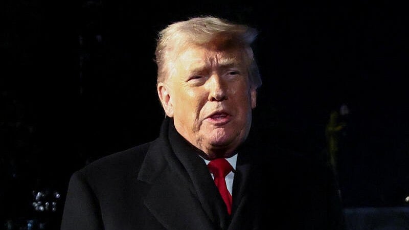 <div class="paragraphs"><p>U.S. President Donald Trump speaks to members of the media as he departs for Davos, Switzerland from the South Lawn of the White House in Washington, D.C., U.S., January 20, 2026.</p></div>