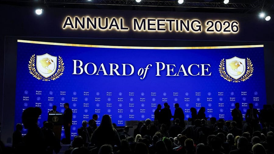 <div class="paragraphs"><p>Preparations are underway for the charter announcement for U.S. President Donald Trump's Board of Peace initiative aimed at resolving global conflicts, alongside the 56th annual World Economic Forum, Switzerland, January 22, 2026.</p></div>