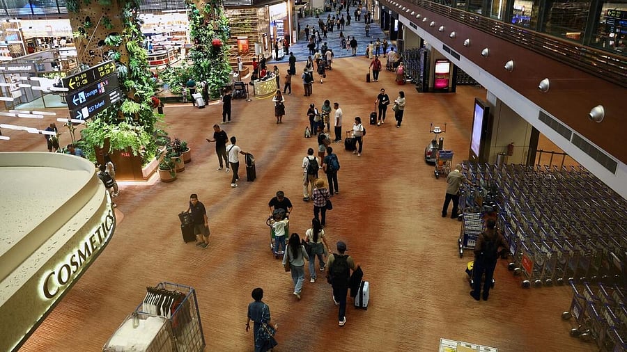 <div class="paragraphs"><p>A view of shops at the departure hall of Changi Airport in Singapore.</p></div>