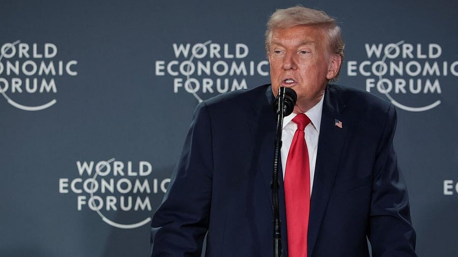 <div class="paragraphs"><p>Donald Trump at the World Economic Forum in Davos. </p></div>