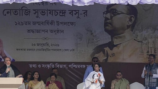 <div class="paragraphs"><p>West Bengal Chief Minister Mamata Banerjee, third right, during an event marking the birth anniversary of Netaji Subhas Chandra Bose, in Kolkata</p></div>