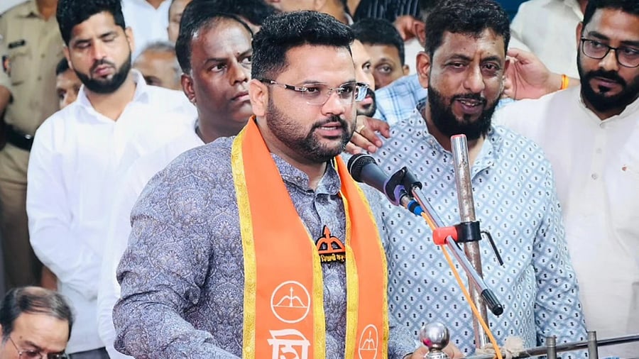 <div class="paragraphs"><p>Shiv Sena Minister Bharat Gogawale's son Vikas Gogawale</p></div>