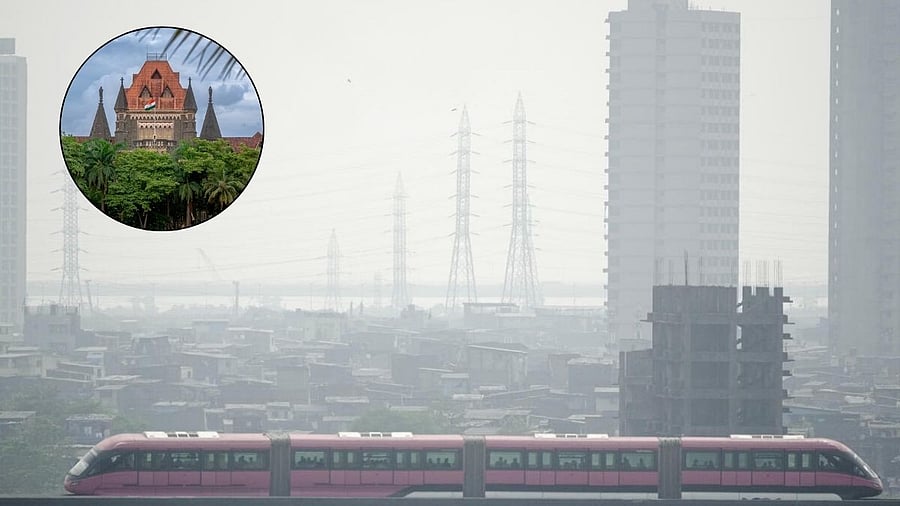 <div class="paragraphs"><p>A representative image showing Mumbai's air pollution, and the Bombay High Court.</p></div>