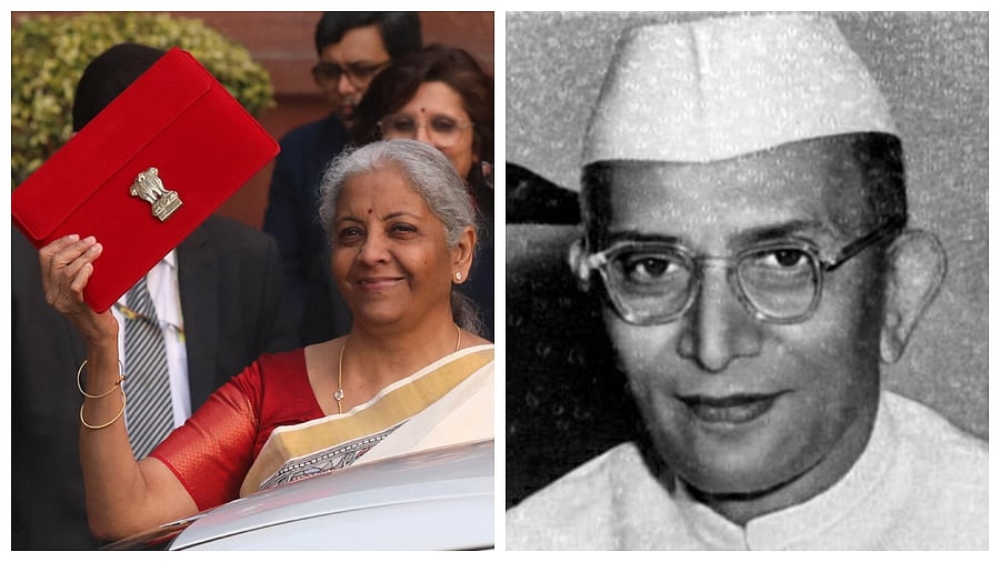 <div class="paragraphs"><p>Finance Minister Nirmala Sitharaman (L) and Morarji Desai.&nbsp;</p></div>