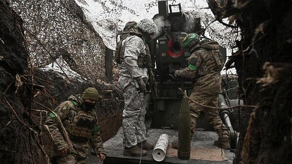 <div class="paragraphs"><p>Members of the National Police Special Purpose Battalion of Zaporizhzhia region fire a Bohdana self propelled howitzer towards Russian troops at a position in a front line, amid Russia's attack on Ukraine, in Donetsk region, Ukraine.</p></div>