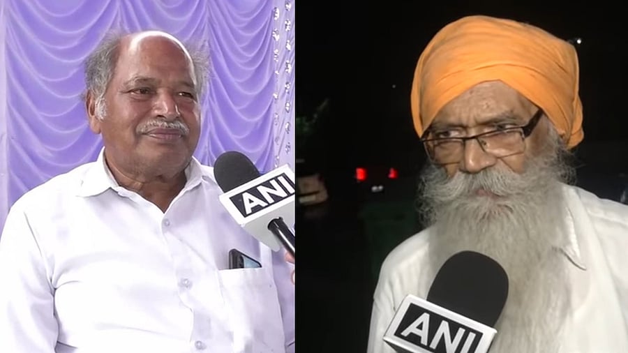 <div class="paragraphs"><p>Former conductor who set up the world's largest free-access library ‘Pustak Mane’ Anke Gowda and Former IPS officer, Inderjit Singh Siddhu.</p></div>