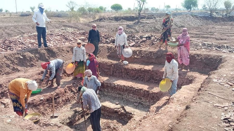 <div class="paragraphs"><p>A file photo of a work in progress under the previous Mahatma Gandhi National Rural Employment Guarantee Scheme. The government is expected to attack the BJP on the change in the funding structure.&nbsp;The saffron party’s arguments will include the legal guarantee of 125 days of unskilled wage employment per rural household. </p></div>