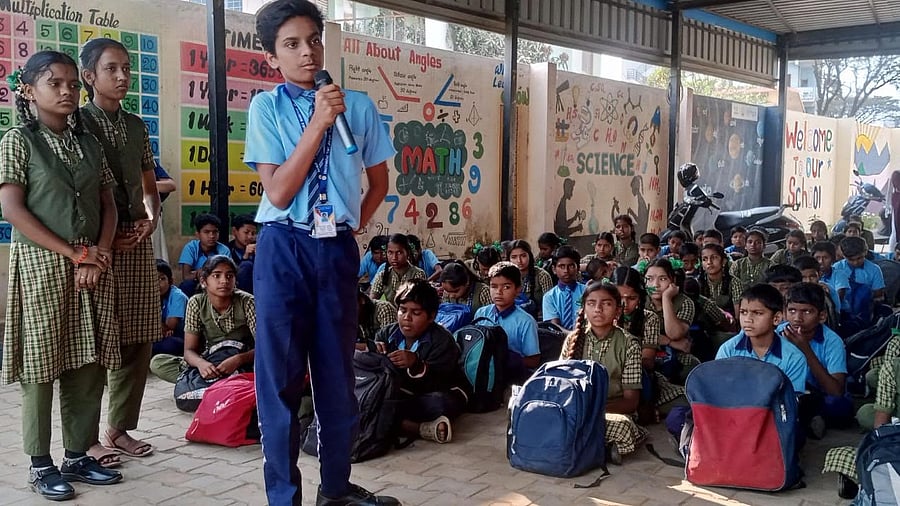 A file photo a children's gram sabha. Such meetings, organised by GPs, help officials of the departments concerned and the police understand the needs and grievances of the young ones.     