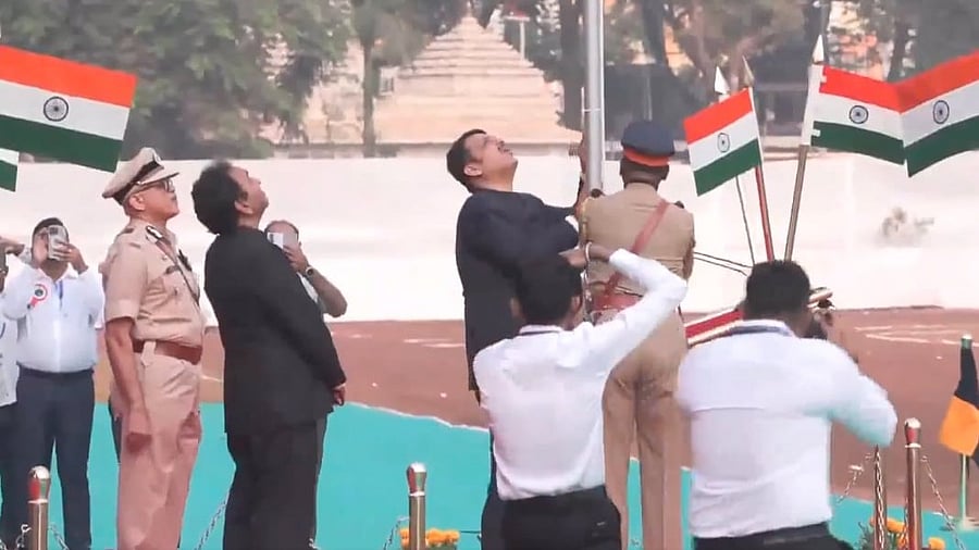 <div class="paragraphs"><p>Maharashtra Chief Minister Devendra Fadnavis at the Republic Day celebration in Mumbai on Monday. </p></div>