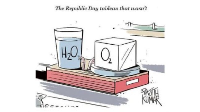 DH Toon: Republic Day Tableau Satire on Political Narratives