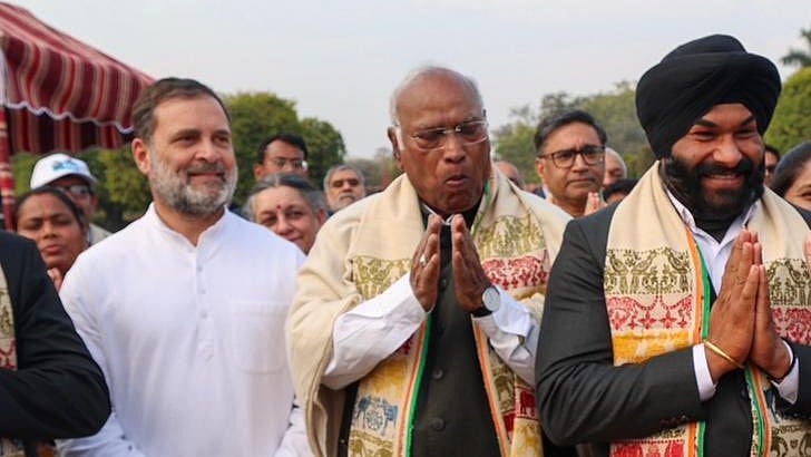 <div class="paragraphs"><p>Rahul Gandhi at Rashtrapati Bhavan's At-Home.&nbsp;</p></div>