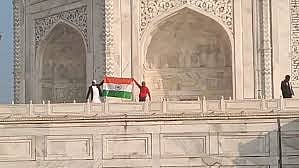 <div class="paragraphs"><p>Tricolour hoisted at&nbsp;Taj Mahal.</p></div>
