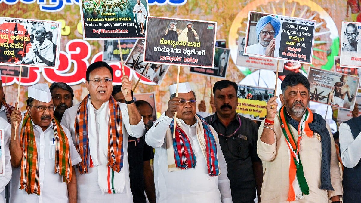 Congress in Karnataka to Rename Gram Panchayats After Gandhi Amid MGNREGA Repeal