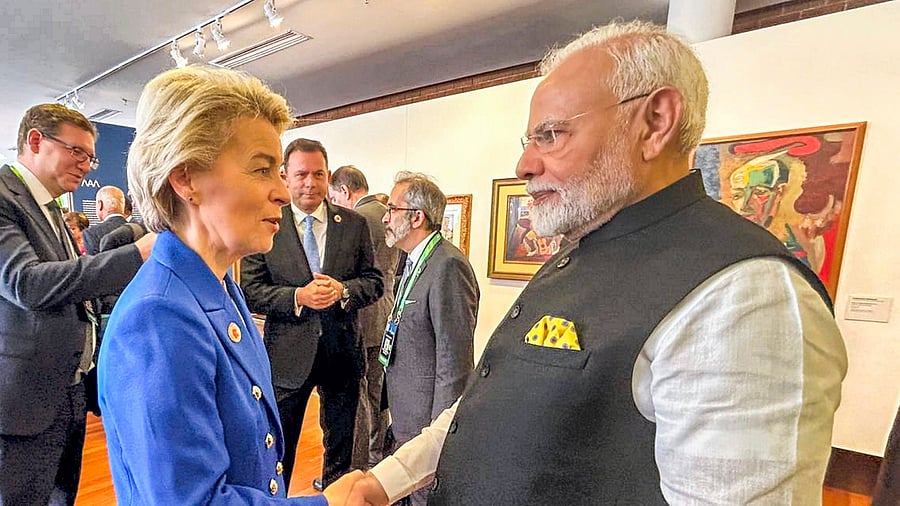 <div class="paragraphs"><p> Narendra Modi and European union President Ursula von der Leyen</p></div>