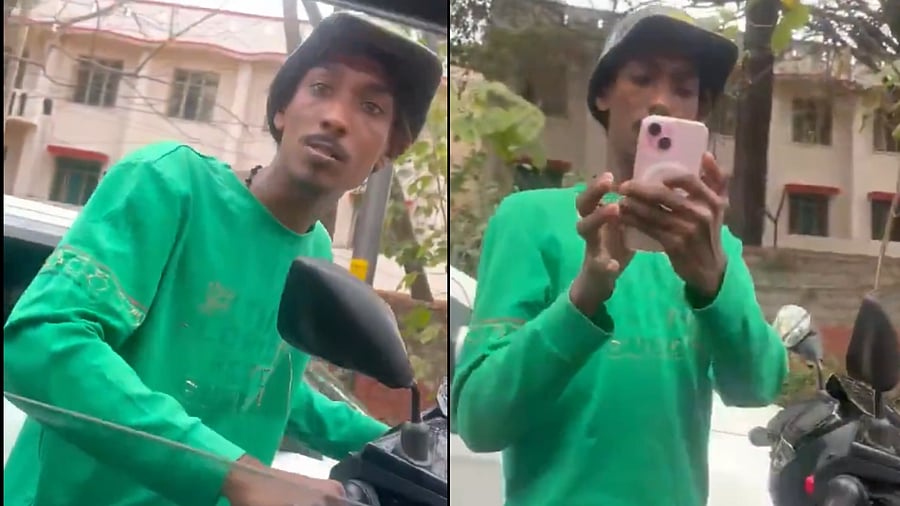 <div class="paragraphs"><p>Bengaluru Biker threatens car driver, attempts to hit him</p></div>