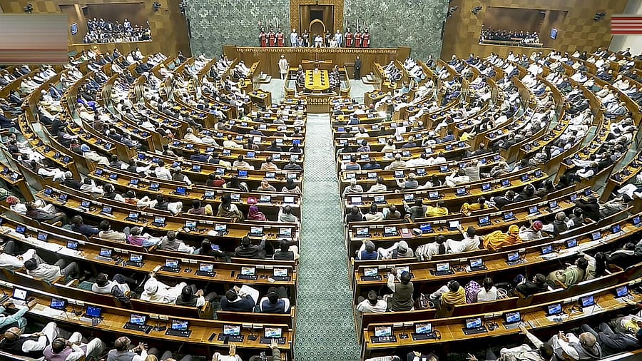 <div class="paragraphs"><p>President Droupadi Murmu addresses the joint sitting of both Houses of Parliament on the first day of the Budget session, in New Delhi, Wednesday, Jan. 28, 2026.</p></div>