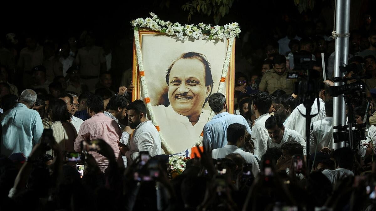 Ajit Pawar's Final Journey: Mortal Remains Reach Baramati Institute