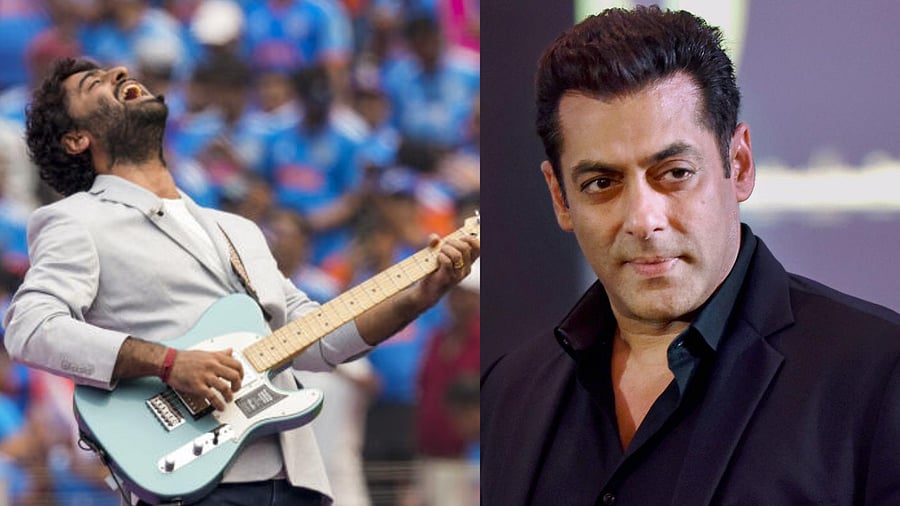 <div class="paragraphs"><p>Arijit Singh (L) and&nbsp;Salman Khan (R).</p></div>