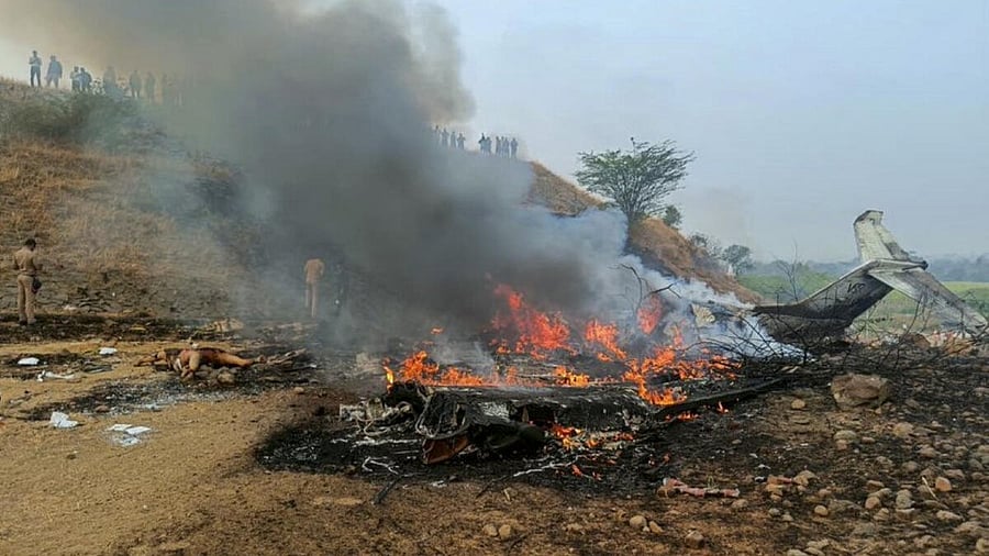 <div class="paragraphs"><p>The plane carrying Ajit Pawar crashed in Baramati, killing all five on board. </p></div>