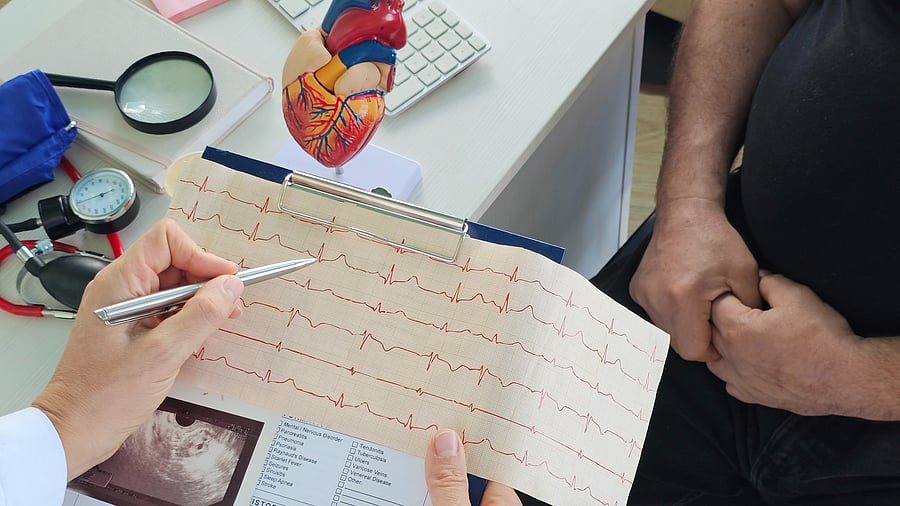 <div class="paragraphs"><p>Representative image of a&nbsp;Doctor hands pointing Electro-cardiogram chart.</p></div>