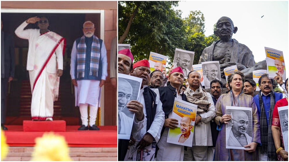 Opposition MPs Protest During President Murmu's Address, Demand MGNREGA Restoration