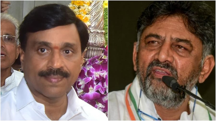 <div class="paragraphs"><p>MLA G Janardhana Reddy (L), D K Shivakumar. </p></div>
