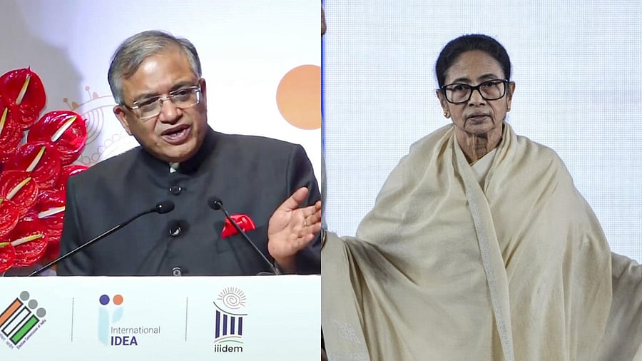 <div class="paragraphs"><p>Chief Election Commissioner Gyanesh Kumar and Mamata Banerjee </p></div>