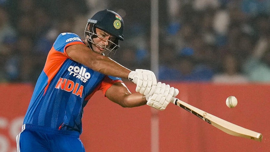 <div class="paragraphs"><p>Shivam Dube plays a shot during the fourth T20I cricket match between India and New Zealand.</p></div>