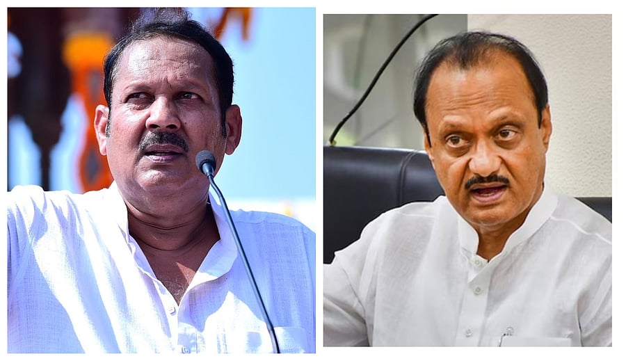 <div class="paragraphs"><p>Chhatrapati Udayanraje Bhosale (L) and Ajit Pawar</p></div>