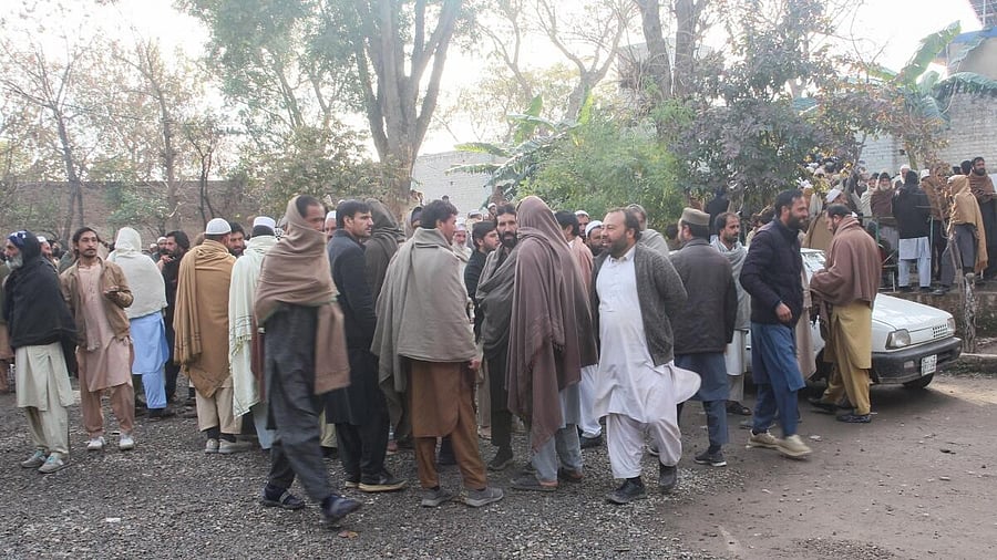 <div class="paragraphs"><p>Residents from Tirah valley, who fled a remote mountainous region bordering Afghanistan, gather to get themself registered, in Bara</p><p></p></div>
