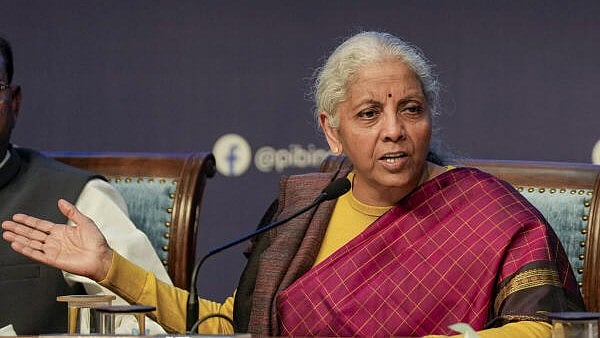 <div class="paragraphs"><p>Union Finance Minister Nirmala Sitharaman addresses a press conference after the presentation of the 'Union Budget 2026-27', in New Delhi.</p></div>
