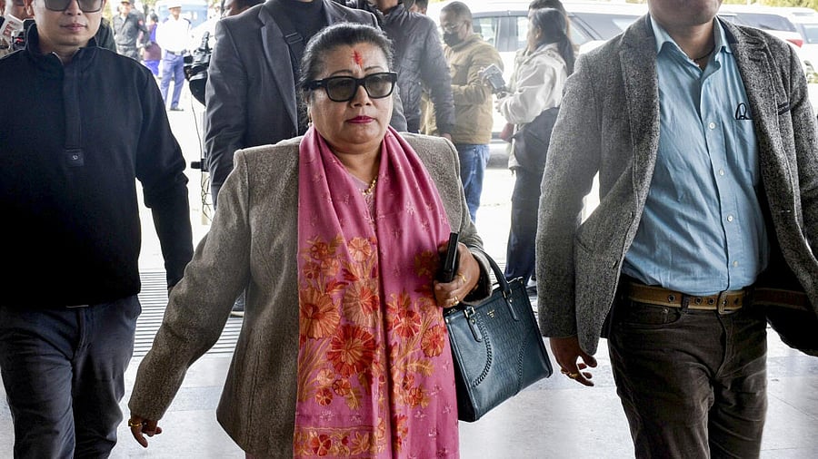 <div class="paragraphs"><p>Sharda Devi, President of Manipur's BJP unit.</p></div>