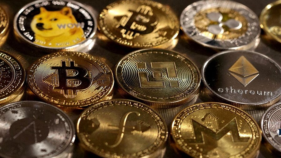 <div class="paragraphs"><p>Cryptocurrencies are seen in this illustration</p></div>