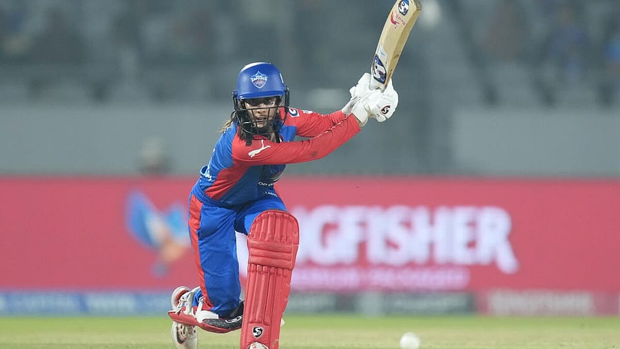 <div class="paragraphs"><p>Delhi Capitals' captain Jemimah Rodrigues plays a shot during a Women's Premier League (WPL) 2026 T20 International cricket match between Delhi Capitals and UP Warriorz, at BCA Stadium, in Vadodara, Gujarat.</p></div>