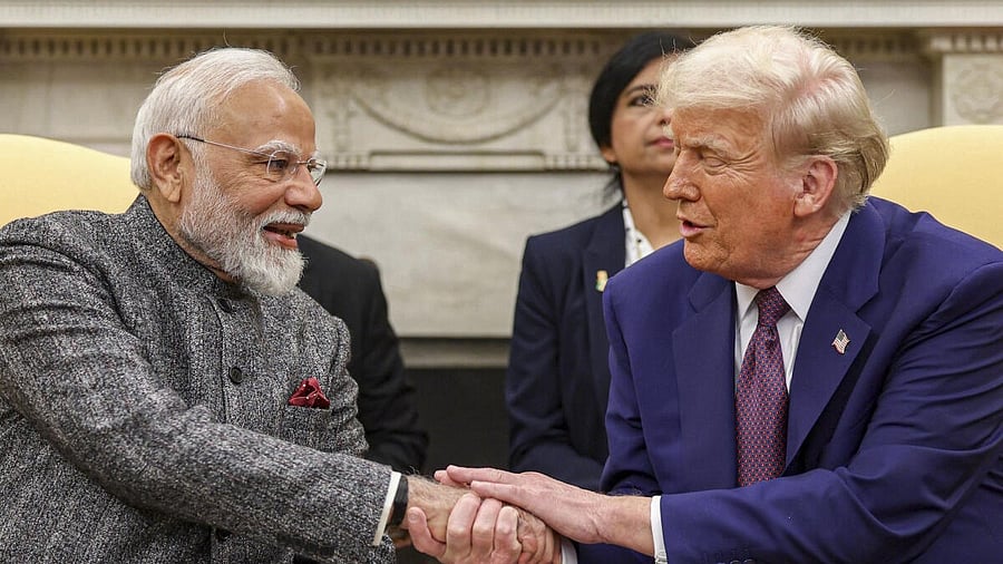 <div class="paragraphs"><p>Prime Minister Narendra Modi with US President Donald Trump.</p></div>