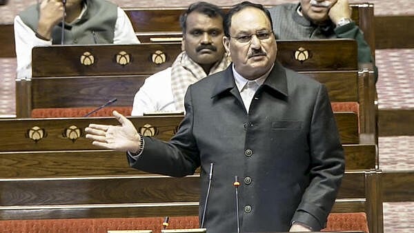 <div class="paragraphs"><p>Union Health Minister J P Nadda speaks in the Rajya Sabha.</p></div>