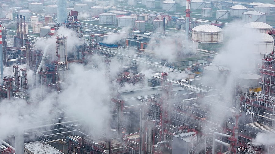 <div class="paragraphs"><p>A drone view shows Serbia's majority Russian-owned NIS oil refinery in Pancevo.</p></div>