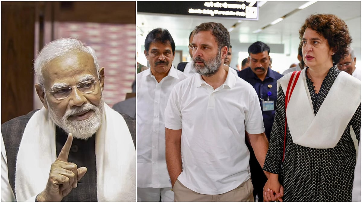 PM Modi Accuses Congress of Stealing Gandhi's Gujarati Surname; Rahul Gandhi Hits Back
