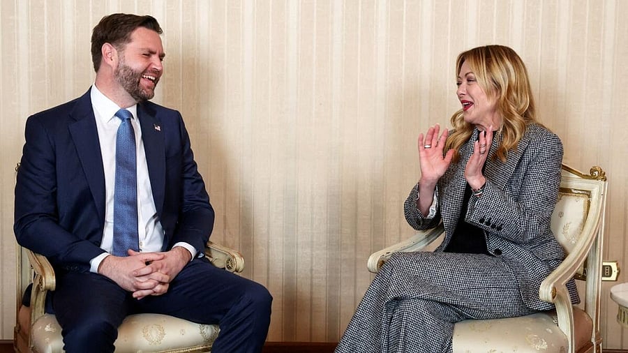 <div class="paragraphs"><p>U.S. Vice President JD Vance holds a bilateral meeting with Italian Prime Minister Giorgia Meloni during his visit to the Milano Cortina 2026 Winter Olympics in Milan, Italy, February 6, 2026. </p></div>